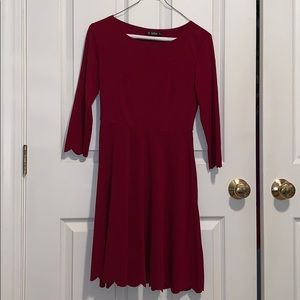 Scalloped dress